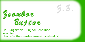 zsombor bujtor business card